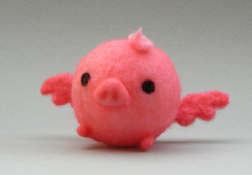 Pink flying pig